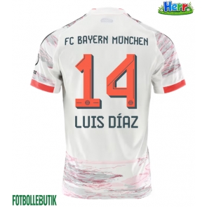 Bayern Munich Luis Diaz #14 Bortatröja 2025-26 Kortärmad
